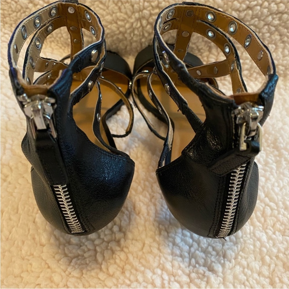 Nine West Black Studded Sandals - Picture 3 of 4